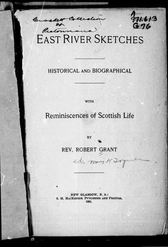 East River sketches, historical and biographical