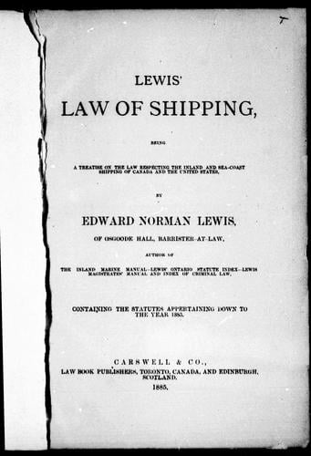 Lewis' law of shipping