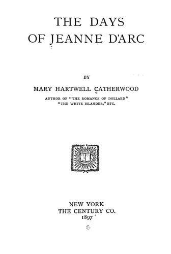 The days of Jeanne d'Arc