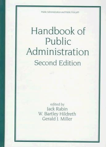 Handbook of public administration