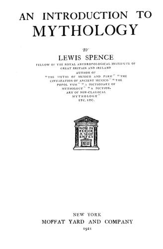 Introduction to mythology