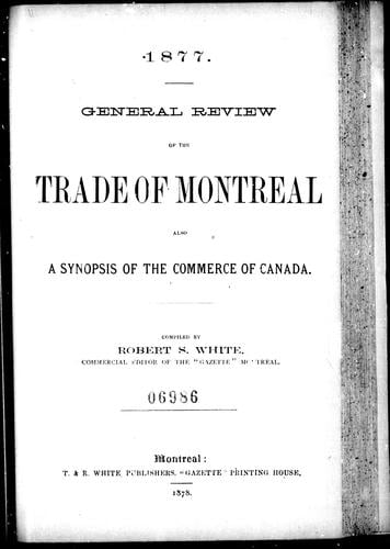 General review of the trade of Montreal