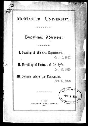 Educational addresses