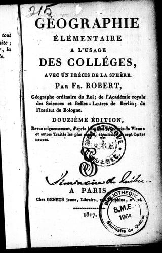 Géographie élémentaire à l'usage des collèges