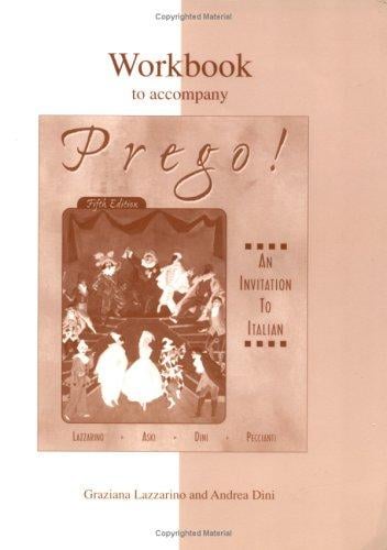 Workbook to accompany Prego!