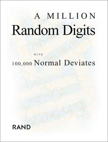 A million random digits with 100,000 normal deviates