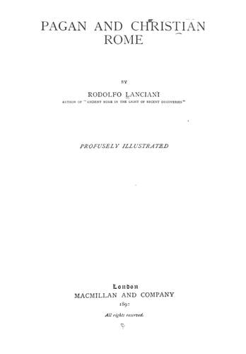 Pagan and Christian Rome