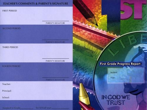 First Grade Progress Report