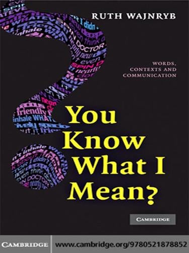 You Know What I Mean?