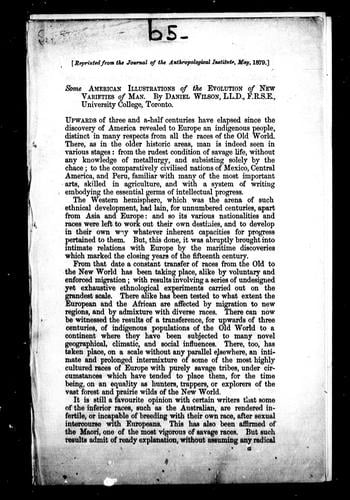 Some American illustrations of the evolution of new varieties of man