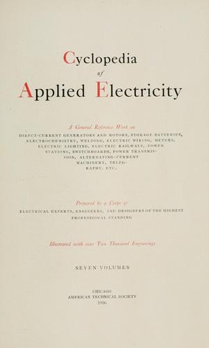 Cyclopedia of applied electricity