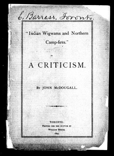 "Indian wigwams and northern camp-fires"