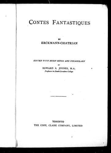 Contes fantastiques