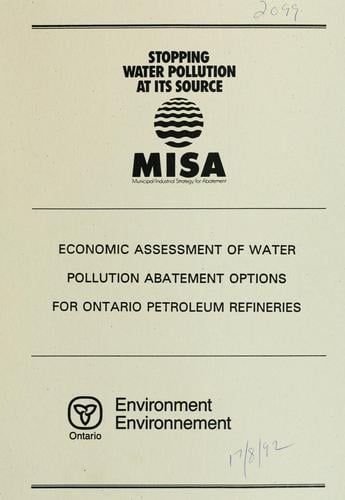 Economic assessment of water pollution abatement options for Ontario petroleum refineries