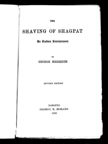 The shaving of Shagpat