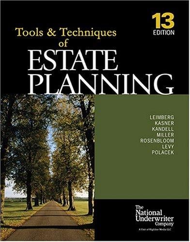 Tools & techniques of estate planning