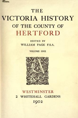 The Victoria history of the County of Hertford