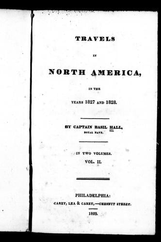Travels in North America, in the years 1827 and 1828