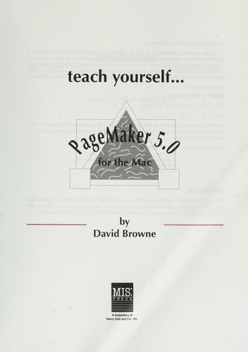 Pagemaker 5.0 for the Mac