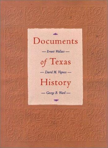 Documents of Texas history