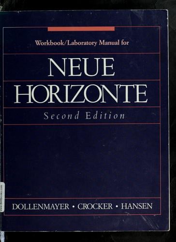 Workbook/laboratory manual for Neue horizonte