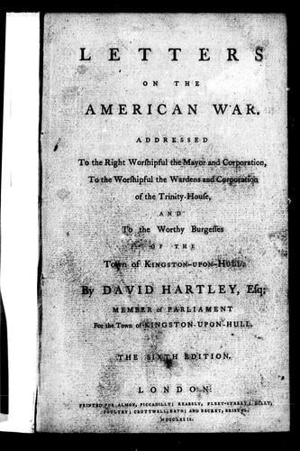 Letters on the American war
