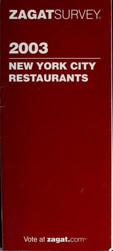 2003 New York City restaurants