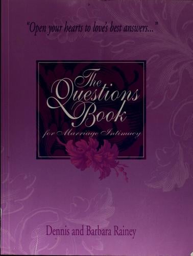 The questions book for marriage intimacy