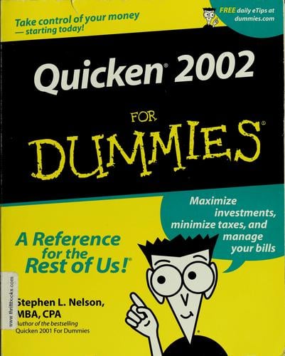Quicken 2002 for dummies
