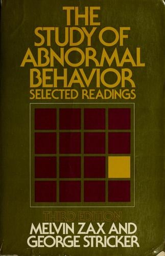 The study of abnormal behavior