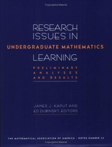 Research issues in undergraduate mathematics learning