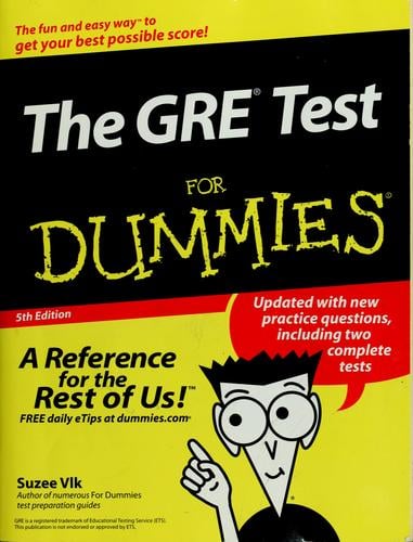 The GRE test for dummies