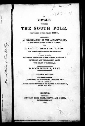 A voyage towards the South Pole, performed in the years 1822-24