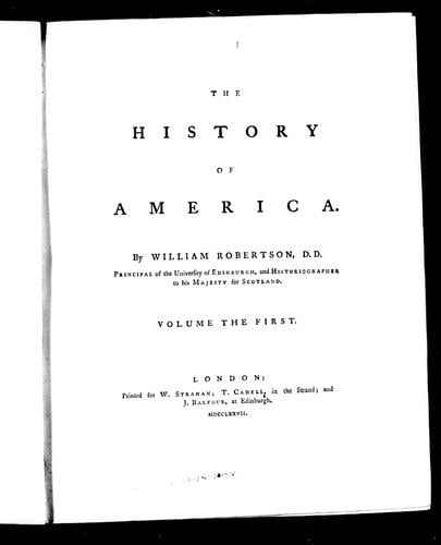 The history of America