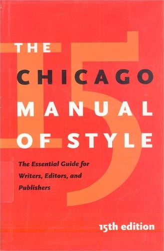 The Chicago manual of style.