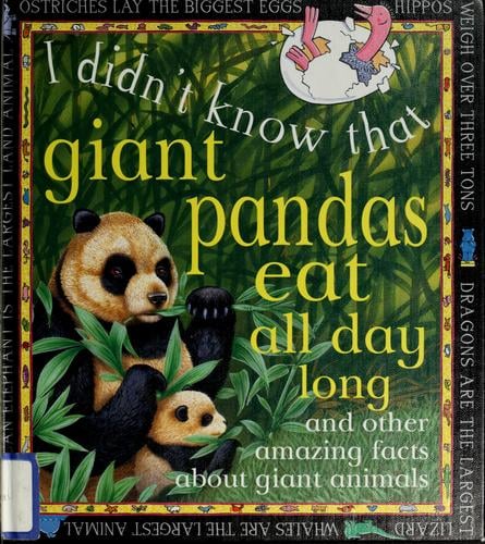 Giant pandas eat all day long
