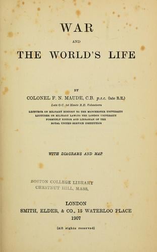 War and the world's life