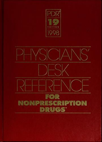 Physicians' desk reference for nonprescription drugs