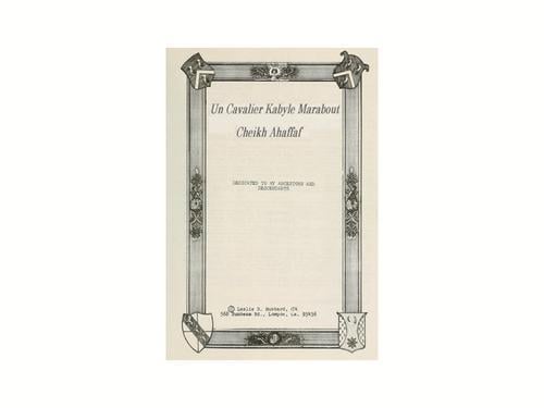 UN CAVALIER KABYLE MARABOUT CHEIKH AHAFFAF