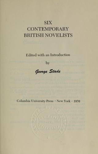 Six contemporary British novelists