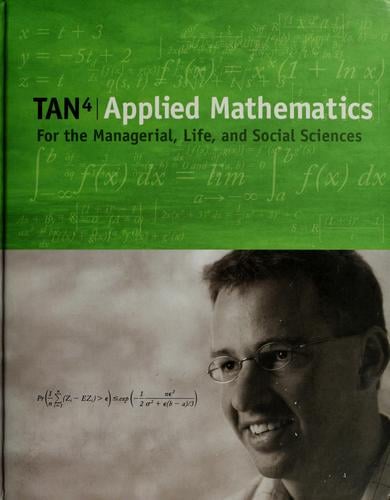 Applied mathematics for the managerial, life, and social sciences