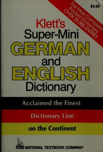 Klett's super-mini German and English dictionary