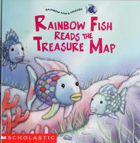 Rainbow Fish reads the treasure map