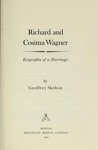 Richard and Cosima Wagner