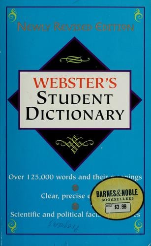 Webster's student dictionary