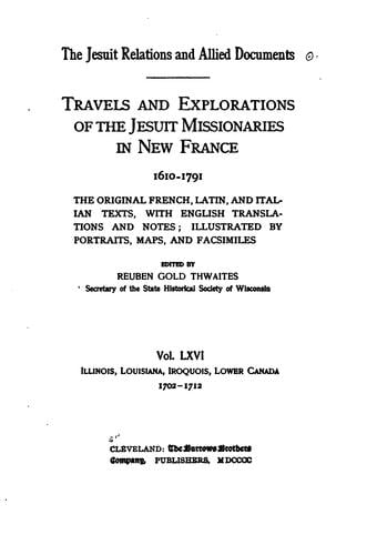 The Jesuit relations and allied documents
