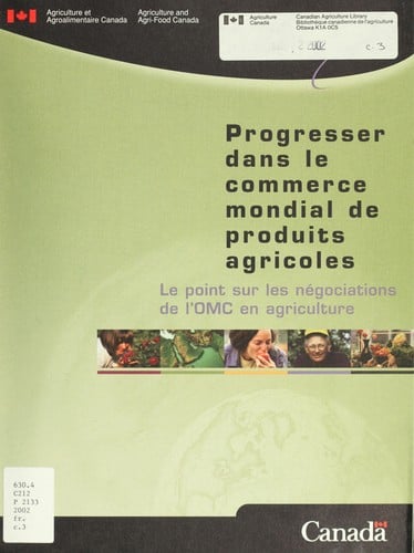 Progresser dans le commerce mondial de produits agricoles