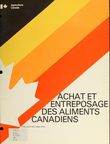 Achat et entreposage des aliments canadiens