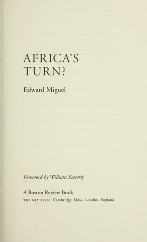 Africa's turn?