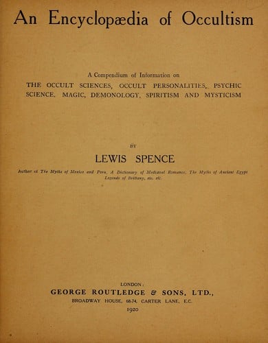 An encyclopædia of occultism